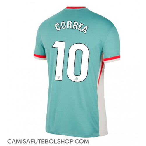 Camisa de time de futebol Atletico Madrid Angel Correa #10 Replicas 2º Equipamento 2024-25 Manga Curta